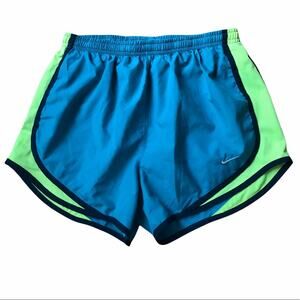 Nike Tempo Shorts - Blue/Neon Green - Small